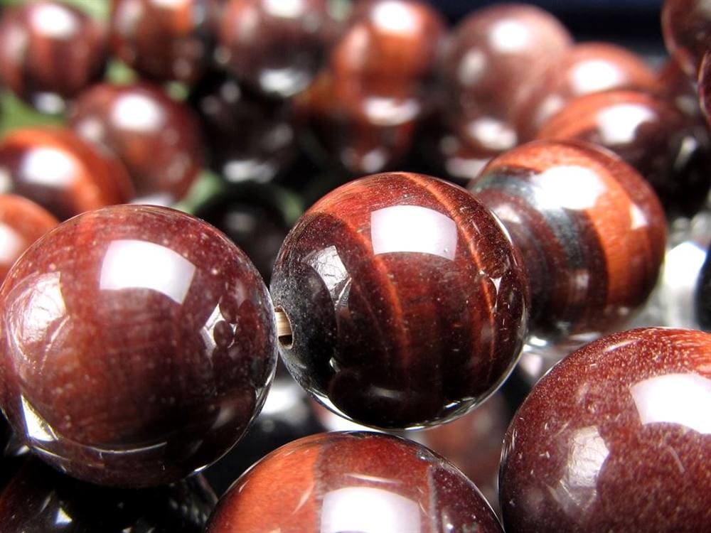 レッド タイガーアイ 虎目石 ブレスレット 金運 天然石