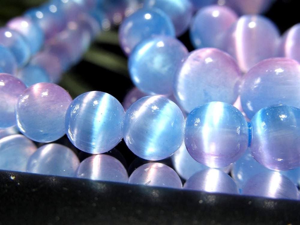 セレナイト 天然ジプサム 透石膏 ビーズ連 連材