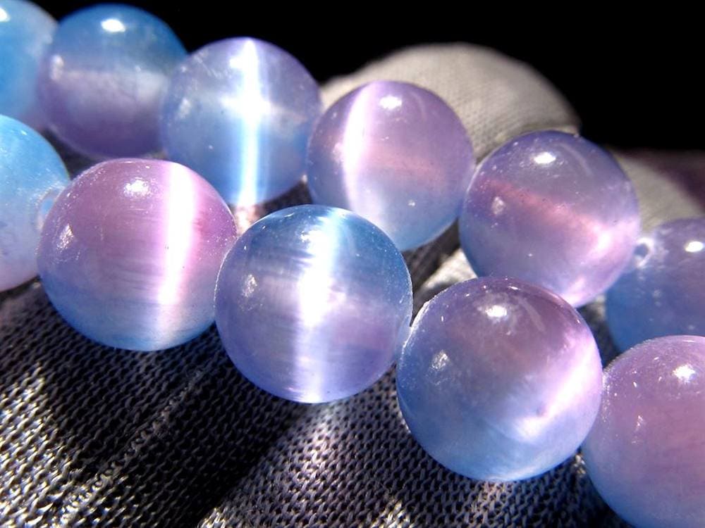 セレナイト 天然ジプサム 透石膏 ビーズ連 連材