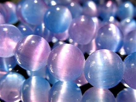 セレナイト 天然ジプサム 透石膏 ビーズ連 連材