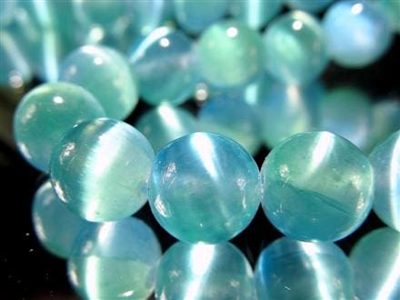 セレナイト 天然ジプサム 透石膏 ビーズ連 連材