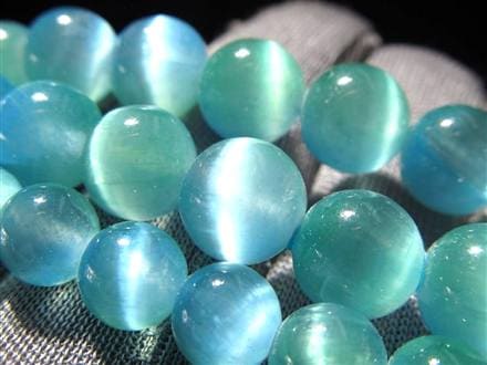 セレナイト 天然ジプサム 透石膏 ビーズ連 連材