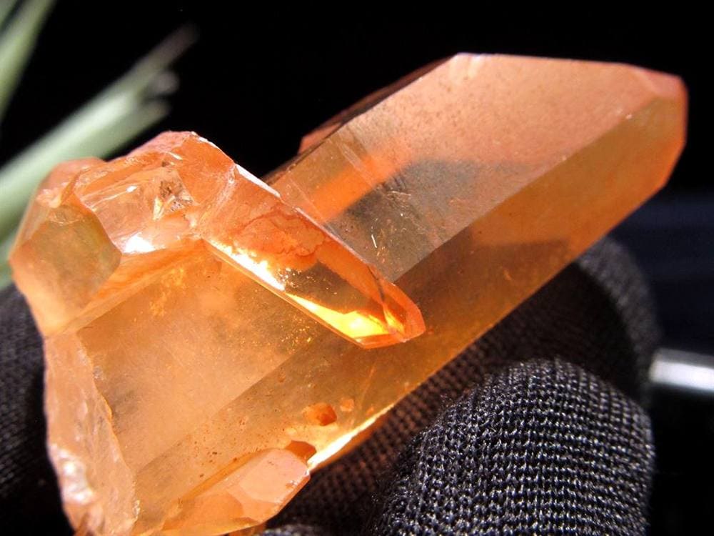 タンジェリンクォーツ 蜜柑水晶 原石 クラスター パワーストーン