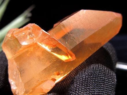 タンジェリンクォーツ 蜜柑水晶 原石 クラスター パワーストーン