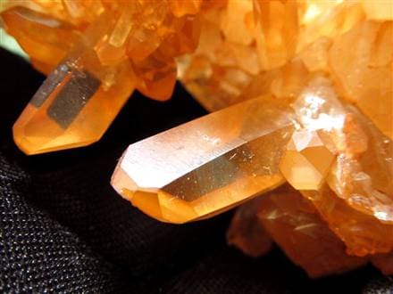 タンジェリンクォーツ 蜜柑水晶 原石 クラスター パワーストーン