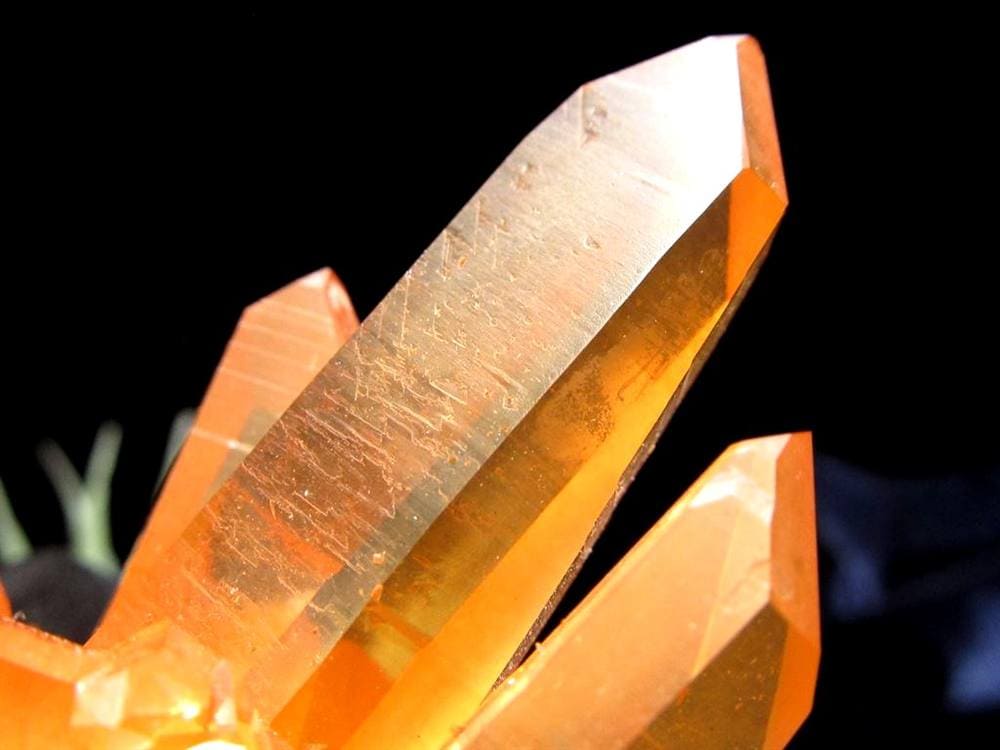 タンジェリンクォーツ 蜜柑水晶 原石 クラスター パワーストーン