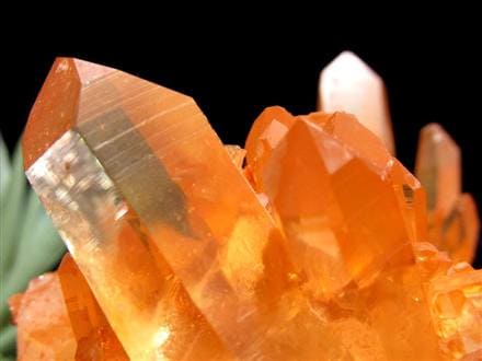 タンジェリンクォーツ 蜜柑水晶 原石 クラスター パワーストーン