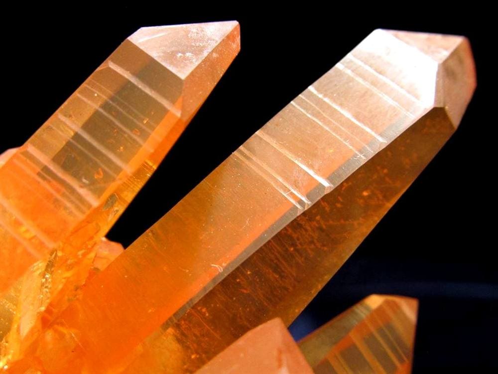 タンジェリンクォーツ 蜜柑水晶 原石 クラスター パワーストーン