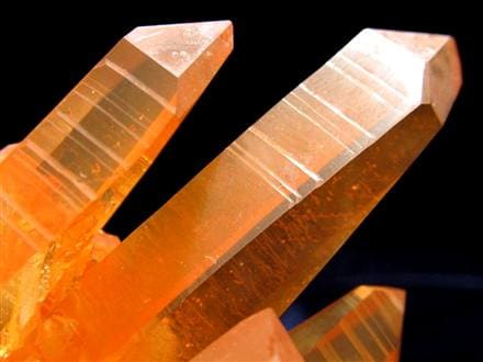 タンジェリンクォーツ 蜜柑水晶 原石 クラスター パワーストーン