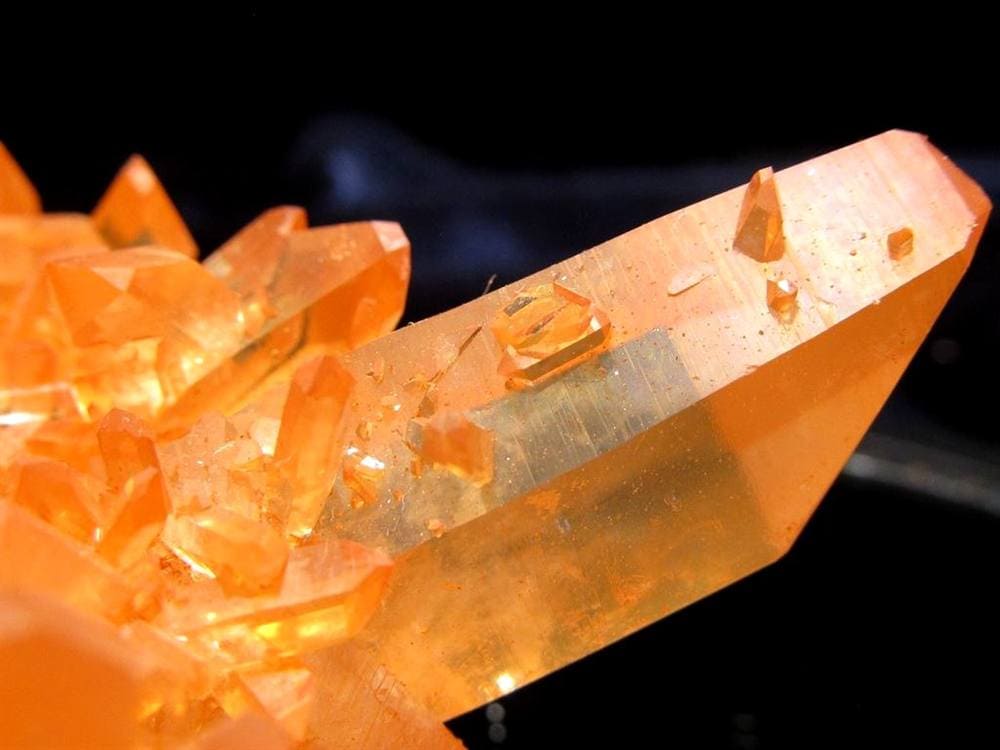 タンジェリンクォーツ 蜜柑水晶 原石 クラスター パワーストーン