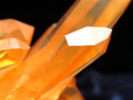 タンジェリンクォーツ 蜜柑水晶 原石 クラスター パワーストーン