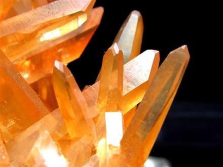 タンジェリンクォーツ 蜜柑水晶 原石 クラスター パワーストーン