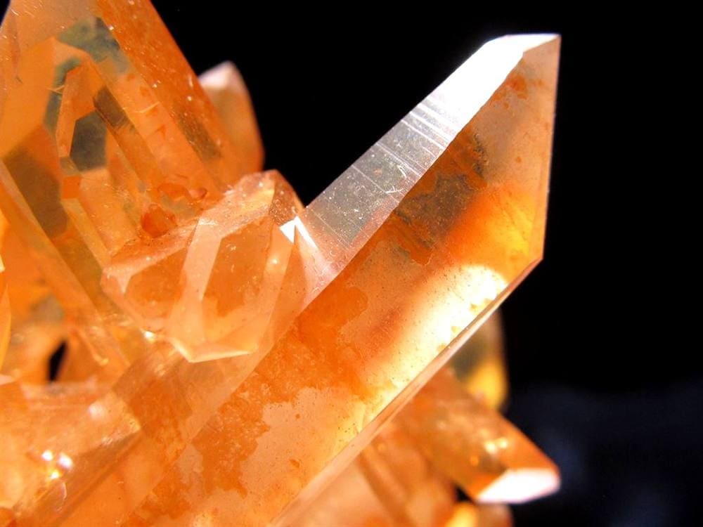 タンジェリンクォーツ 蜜柑水晶 原石 クラスター パワーストーン