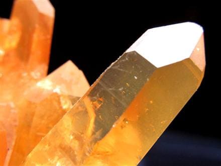 タンジェリンクォーツ 蜜柑水晶 原石 クラスター パワーストーン