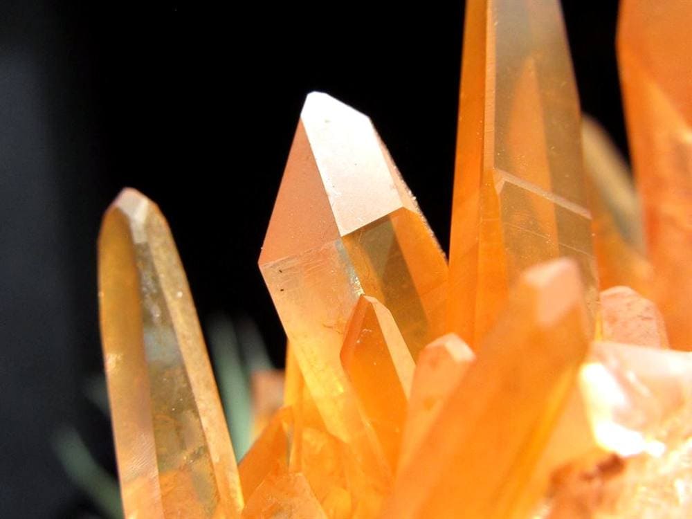 タンジェリンクォーツ 蜜柑水晶 原石 クラスター パワーストーン