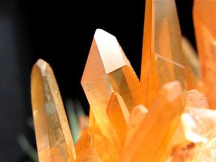 タンジェリンクォーツ 蜜柑水晶 原石 クラスター パワーストーン