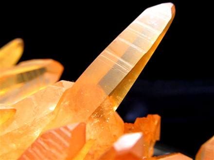 タンジェリンクォーツ 蜜柑水晶 原石 クラスター パワーストーン