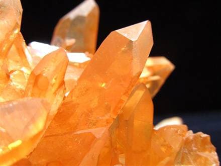 タンジェリンクォーツ 蜜柑水晶 原石 クラスター パワーストーン