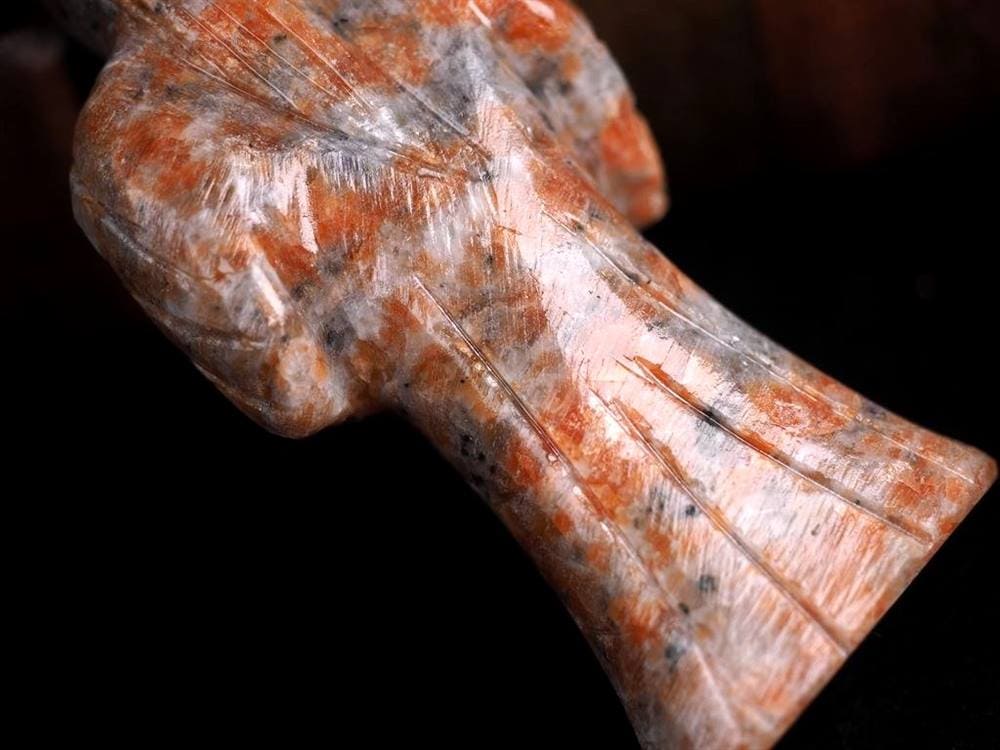 置物 彫刻 魔法使い ウィッチ 天然石
