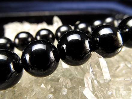 モリオン,黒水晶,魔除け,ビーズ連,厄除け