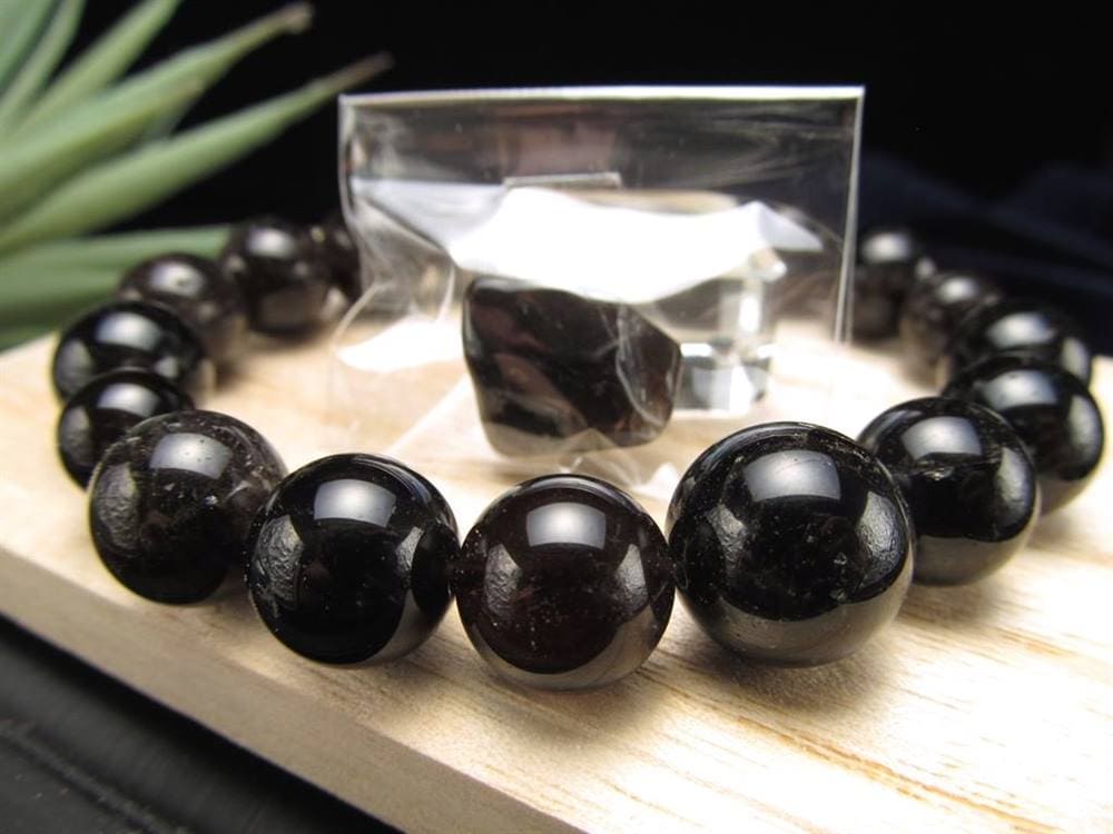 黒水晶 ブレスレット 黒平 モリオン 日本製
