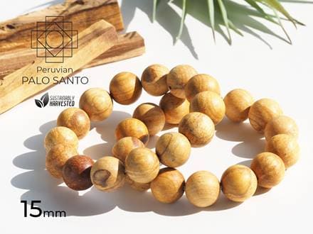 ペルー産パロサントブレスレット PaloSanto ビーズ