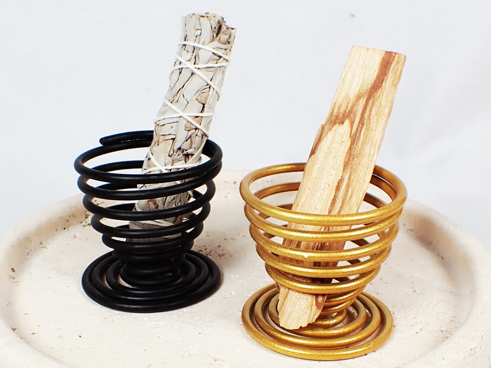 スパイラル ホルダー パロサント スティック セージバンドル