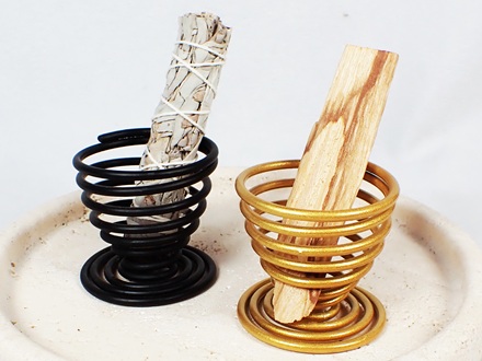 スパイラル ホルダー パロサント スティック セージバンドル