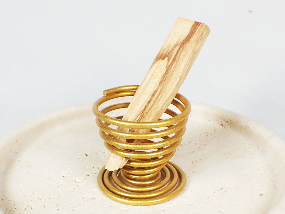 スパイラル ホルダー パロサント スティック セージバンドル