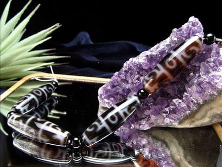 天珠,瑪瑙,チベット,厄除け,天珠型,ビーズ連,連材