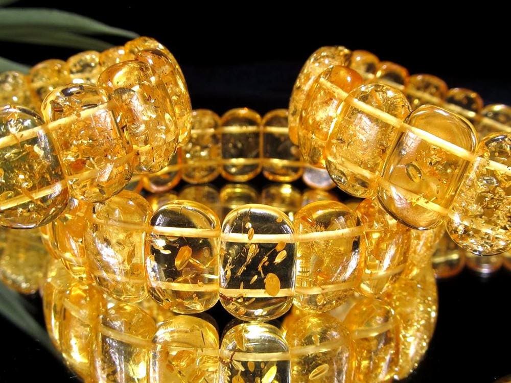 アンバー 琥珀 ブレスレット リトアニアアンバー バルト海産