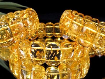 アンバー 琥珀 ブレスレット リトアニアアンバー バルト海産