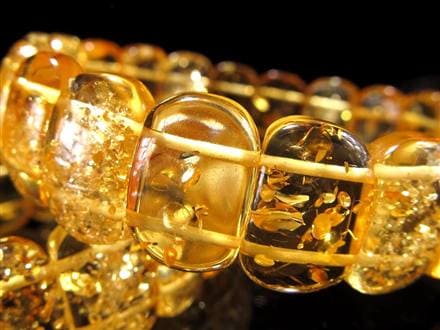 アンバー 琥珀 ブレスレット リトアニアアンバー バルト海産