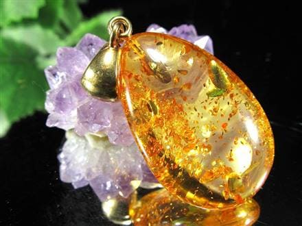 アンバー バルティックアンバー 琥珀 ペンダントトップ