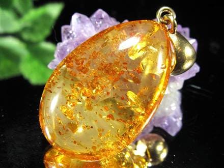 アンバー バルティックアンバー 琥珀 ペンダントトップ