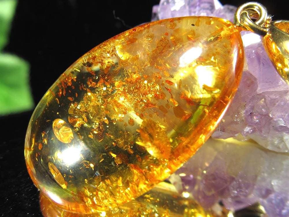 アンバー バルティックアンバー 琥珀 ペンダントトップ