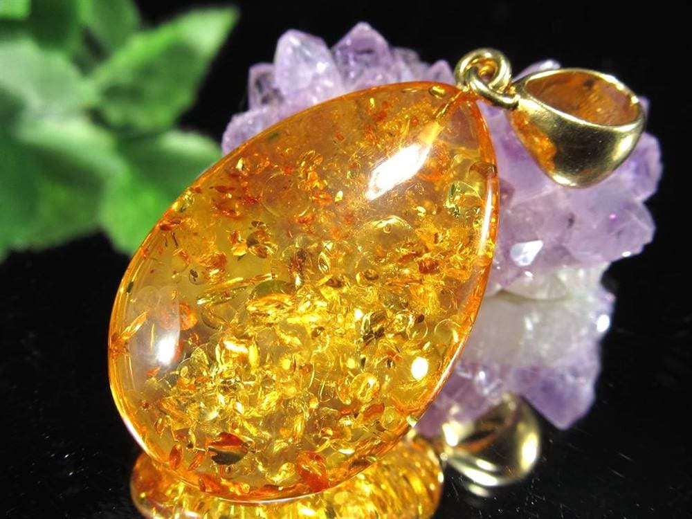 アンバー バルティックアンバー 琥珀 ペンダントトップ