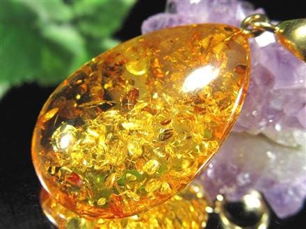 アンバー バルティックアンバー 琥珀 ペンダントトップ