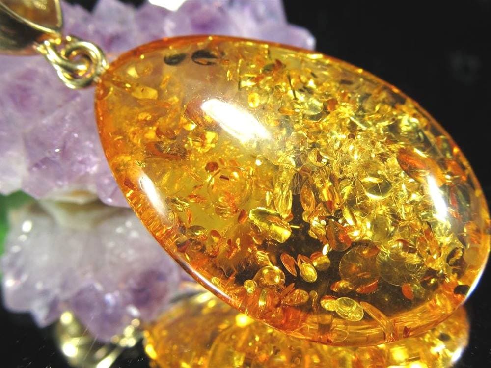 アンバー バルティックアンバー 琥珀 ペンダントトップ