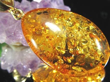 アンバー バルティックアンバー 琥珀 ペンダントトップ