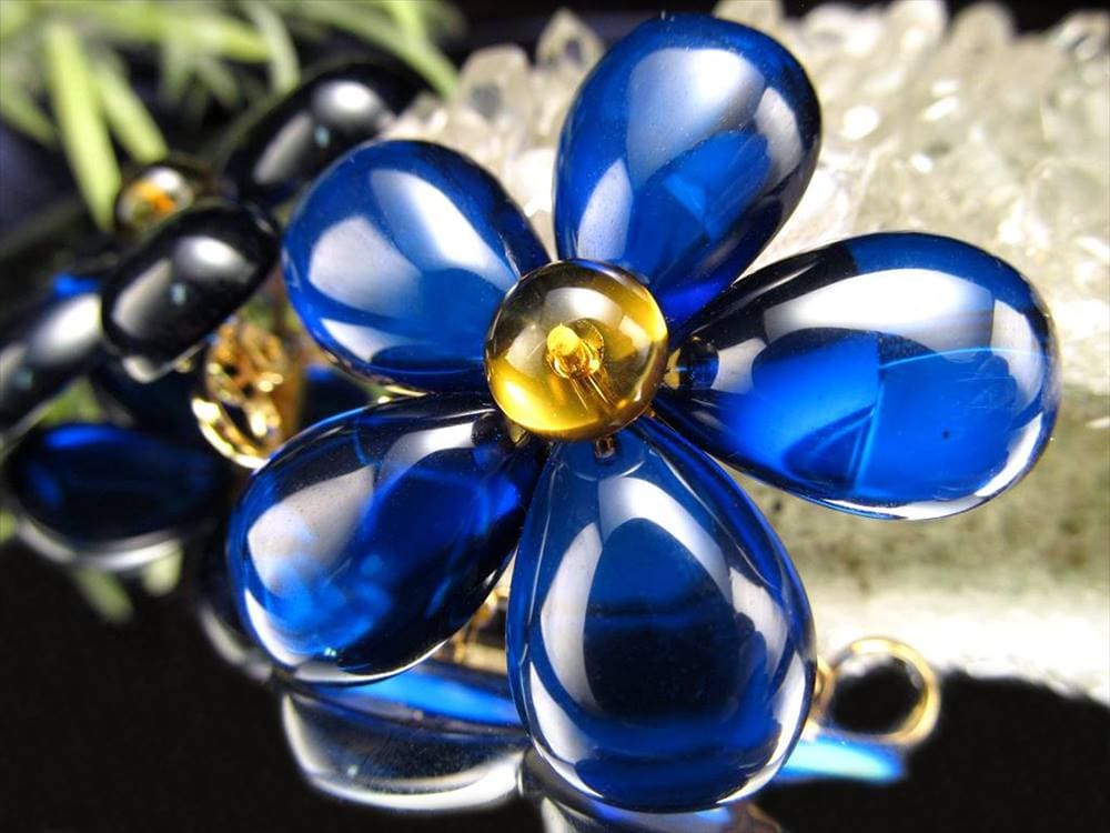 アンバー 天然琥珀 ブローチ ペンダントトップ レトロ