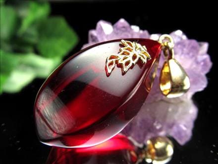 天然琥珀 アンバー ペンダント Silver925 バルト海産