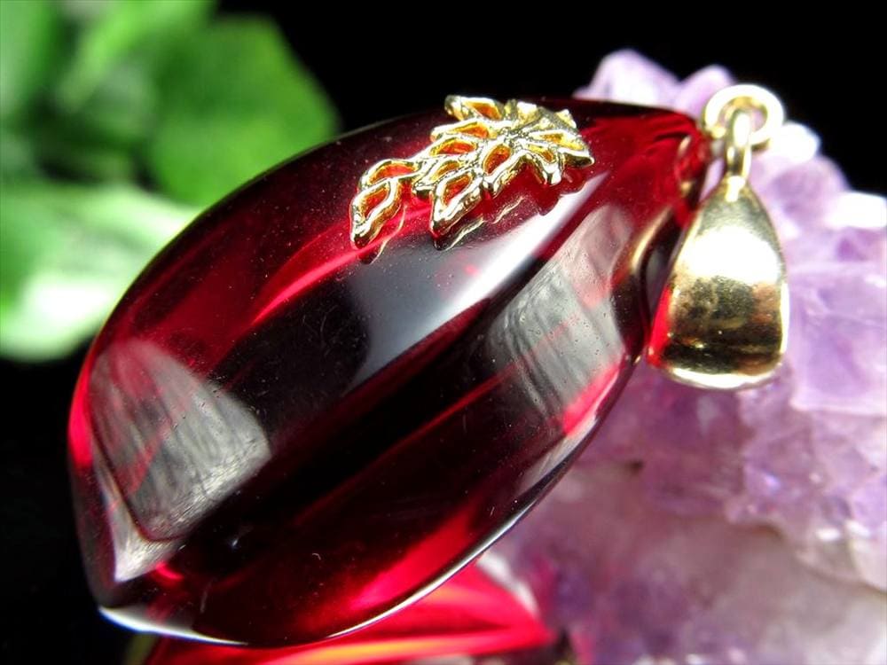 天然琥珀 アンバー ペンダント Silver925 バルト海産