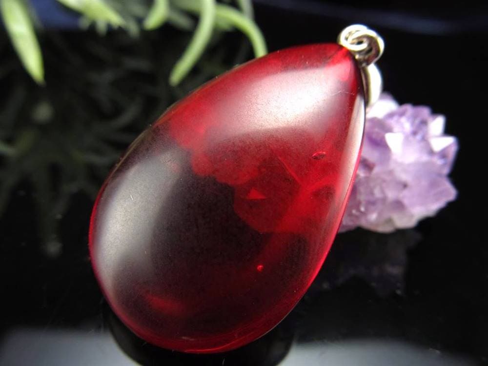 天然琥珀 グラデーションアンバー ペンダント Silver925 バルト海産