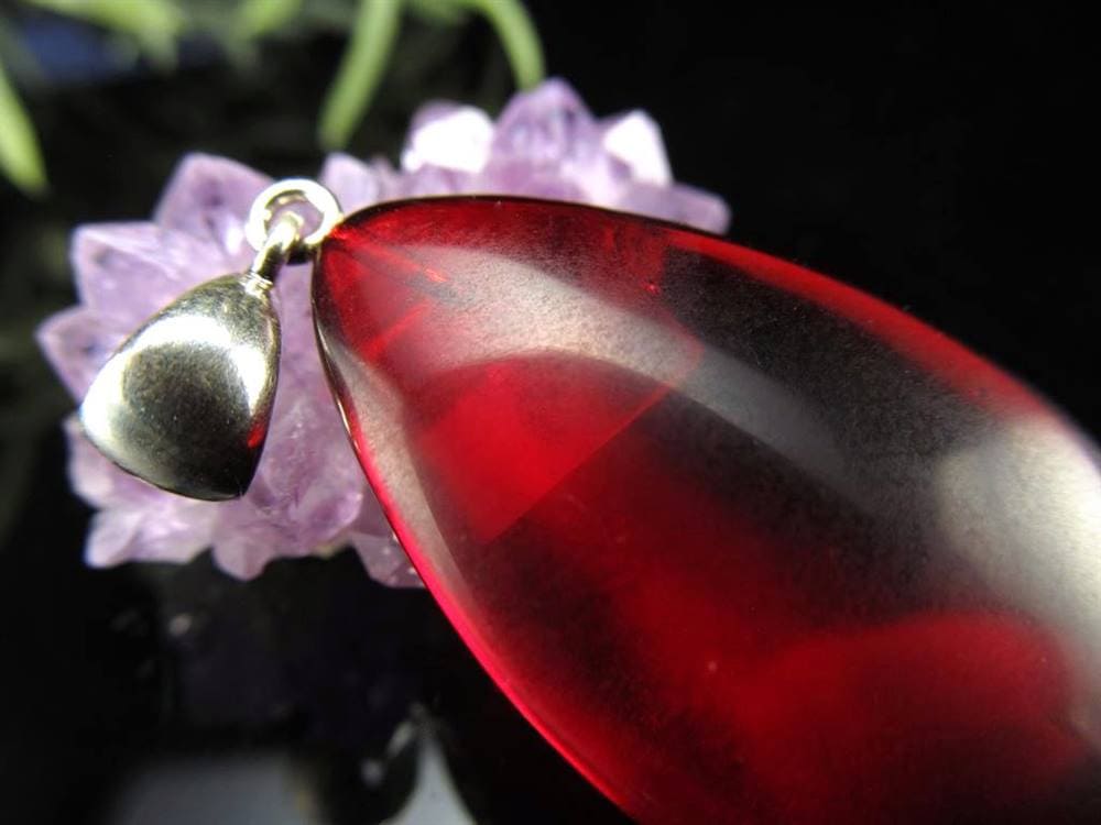 天然琥珀 グラデーションアンバー ペンダント Silver925 バルト海産