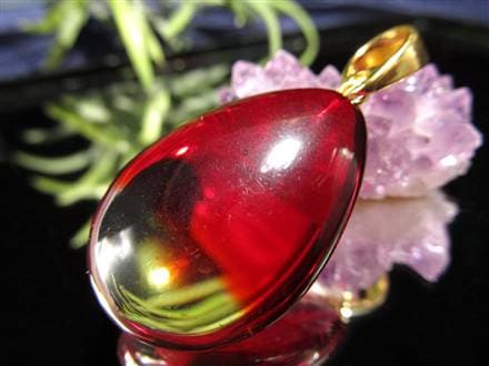 天然琥珀 アンバー ペンダント Silver925 バルト海産