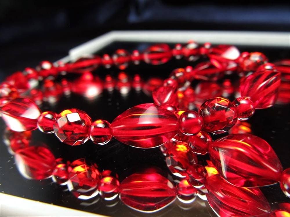 アンバー 琥珀 ブレスレット リトアニアアンバー バルト海産 レッドアンバー