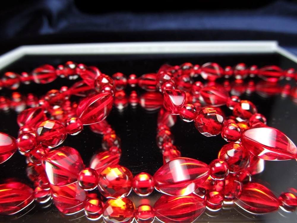 アンバー 琥珀 ブレスレット リトアニアアンバー バルト海産 レッドアンバー