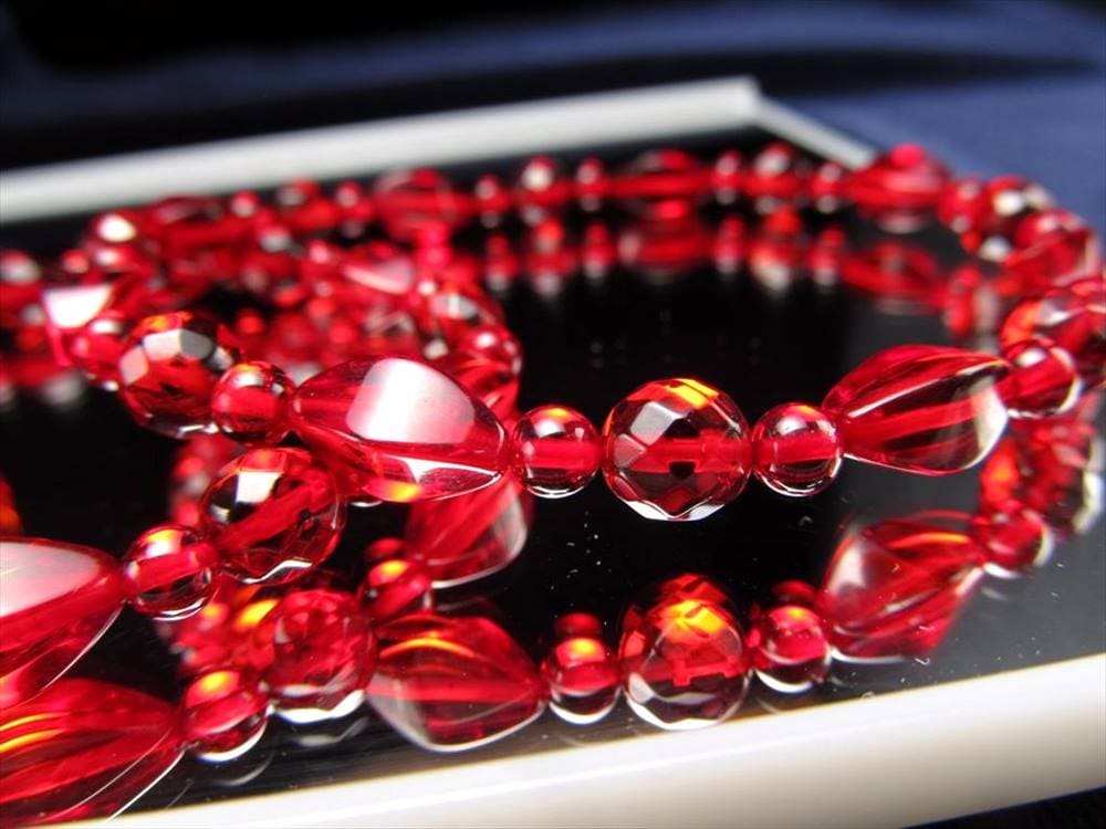 アンバー 琥珀 ブレスレット リトアニアアンバー バルト海産 レッドアンバー