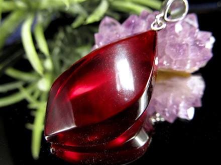 天然琥珀 アンバー ペンダント Silver925 バルト海産